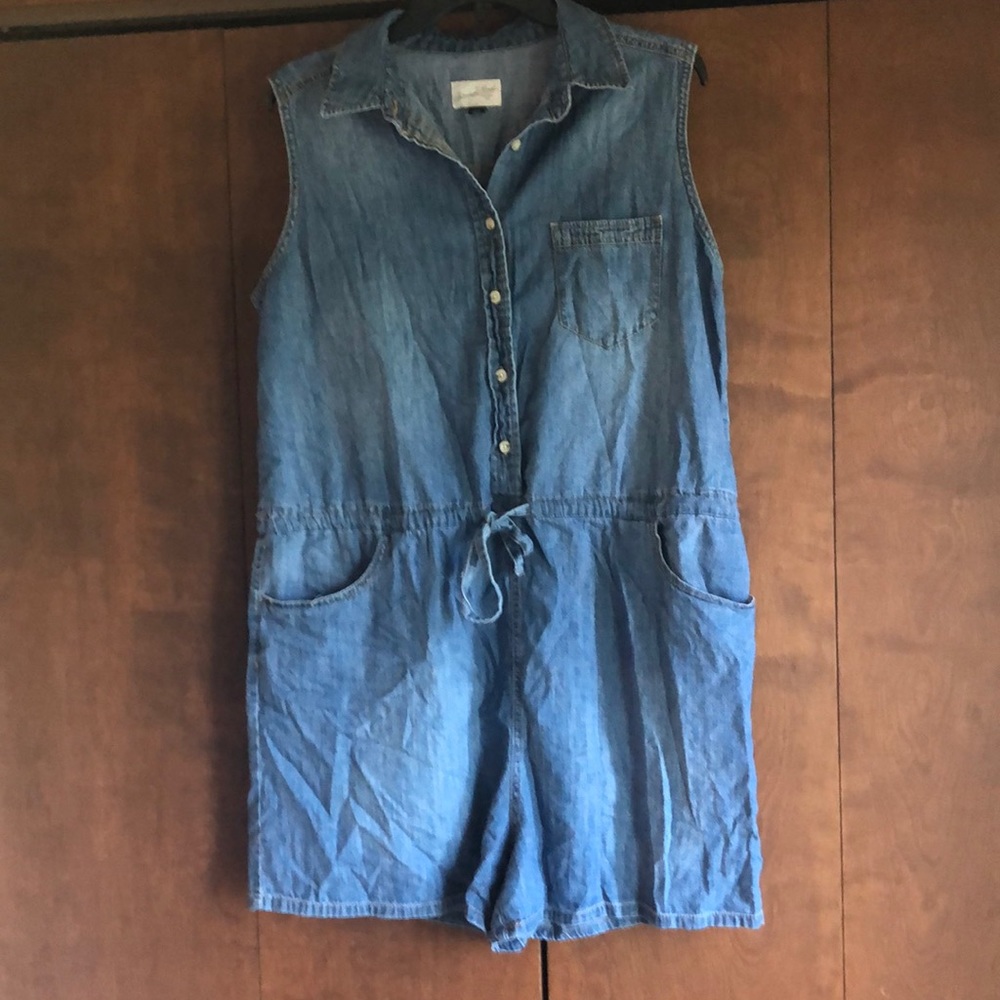 Universal Thread Blue Denim Jumpsuit